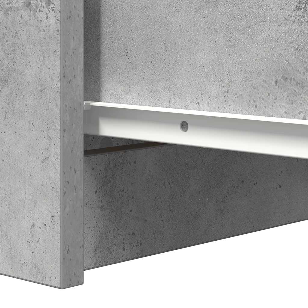 Bufetă cu sertare Gri beton 37,5x35x99 cm Lemn prelucrat