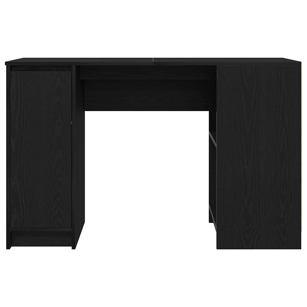 Birou Stejar negru 120x42x76 cm Lemn prelucrat