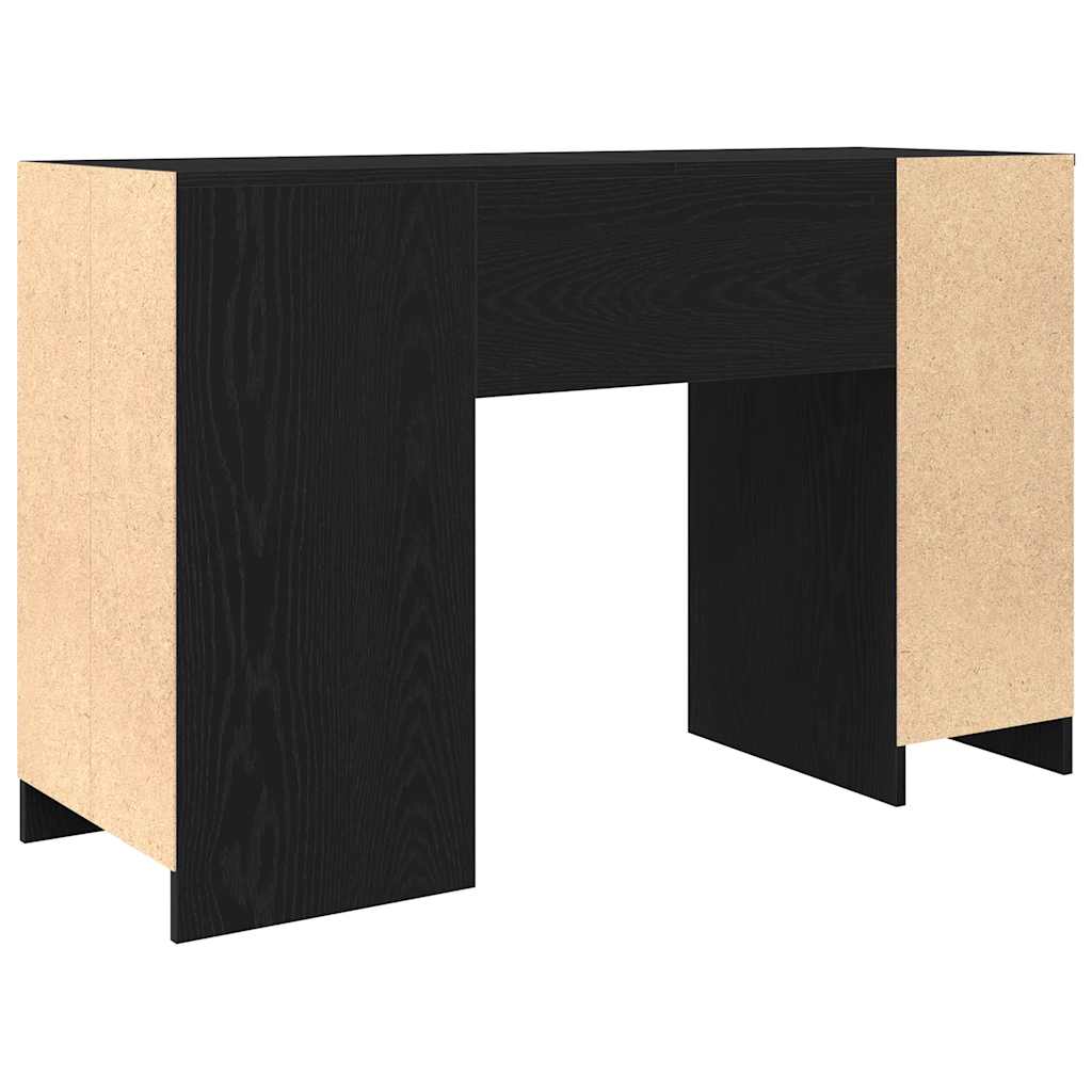 Birou Stejar negru 120x42x76 cm Lemn prelucrat