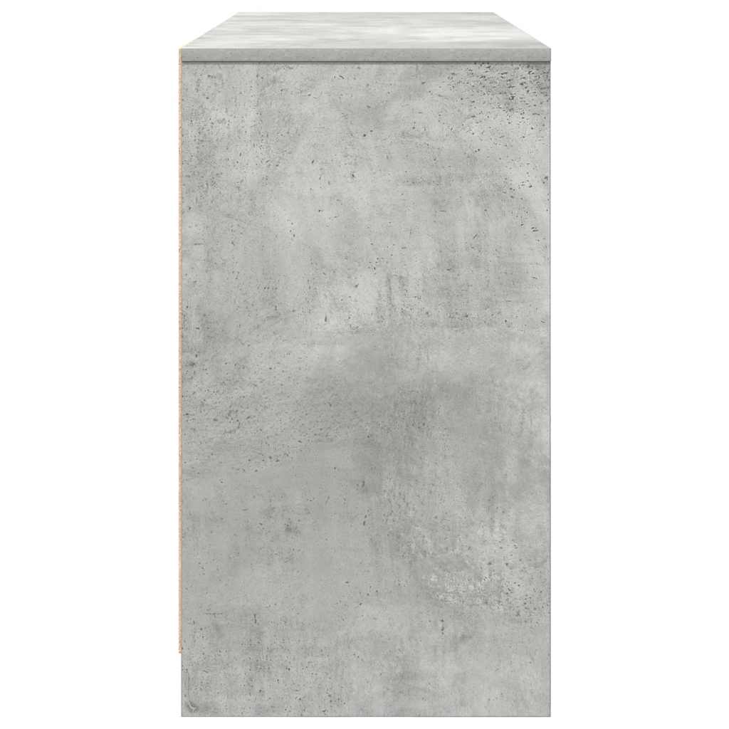 Birou Beton Gri 120x42x76 cm Lemn prelucrat