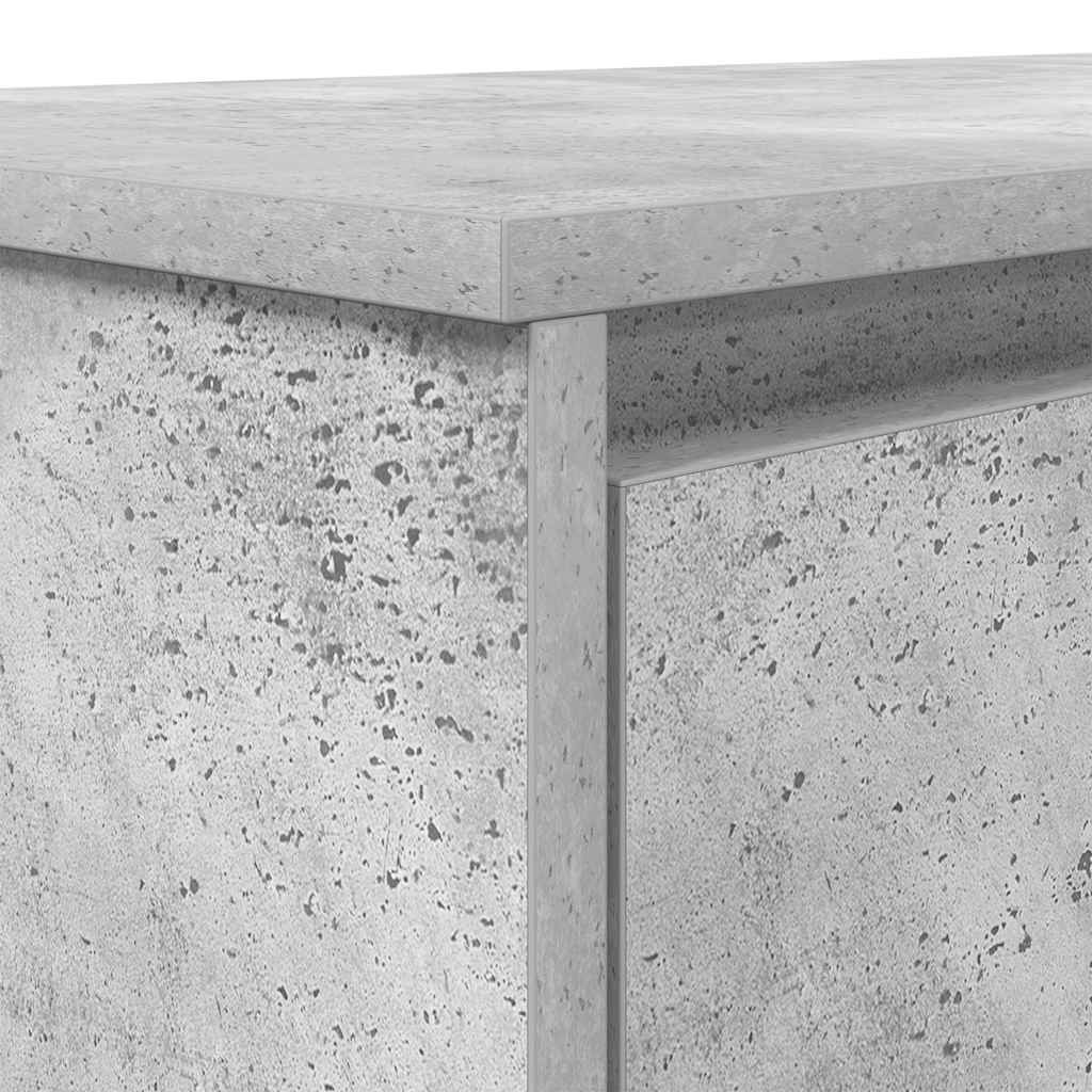 Birou Beton Gri 120x42x76 cm Lemn prelucrat