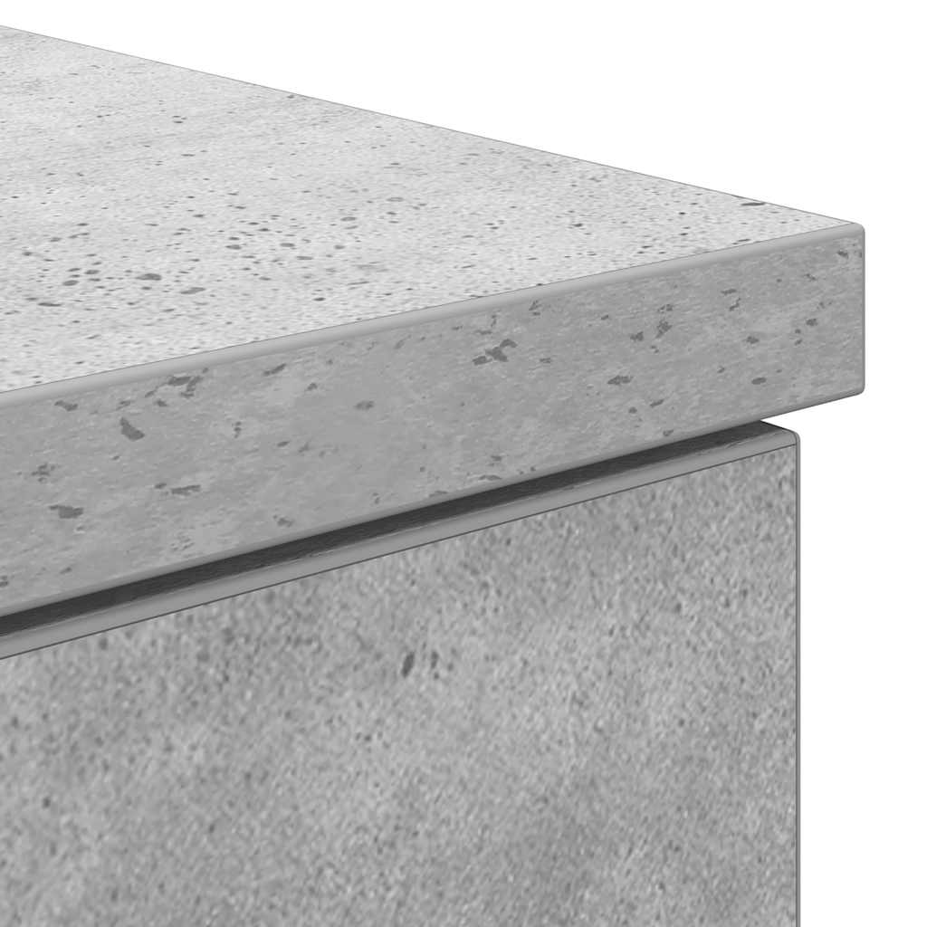 Birou Beton Gri 86x49x76 cm Lemn prelucrat