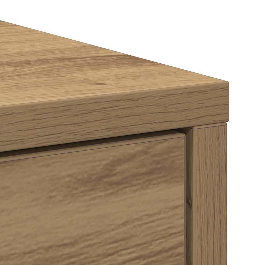 Sideboard with drawers and doors Artisan Oak 70.5x34x74.5 cm