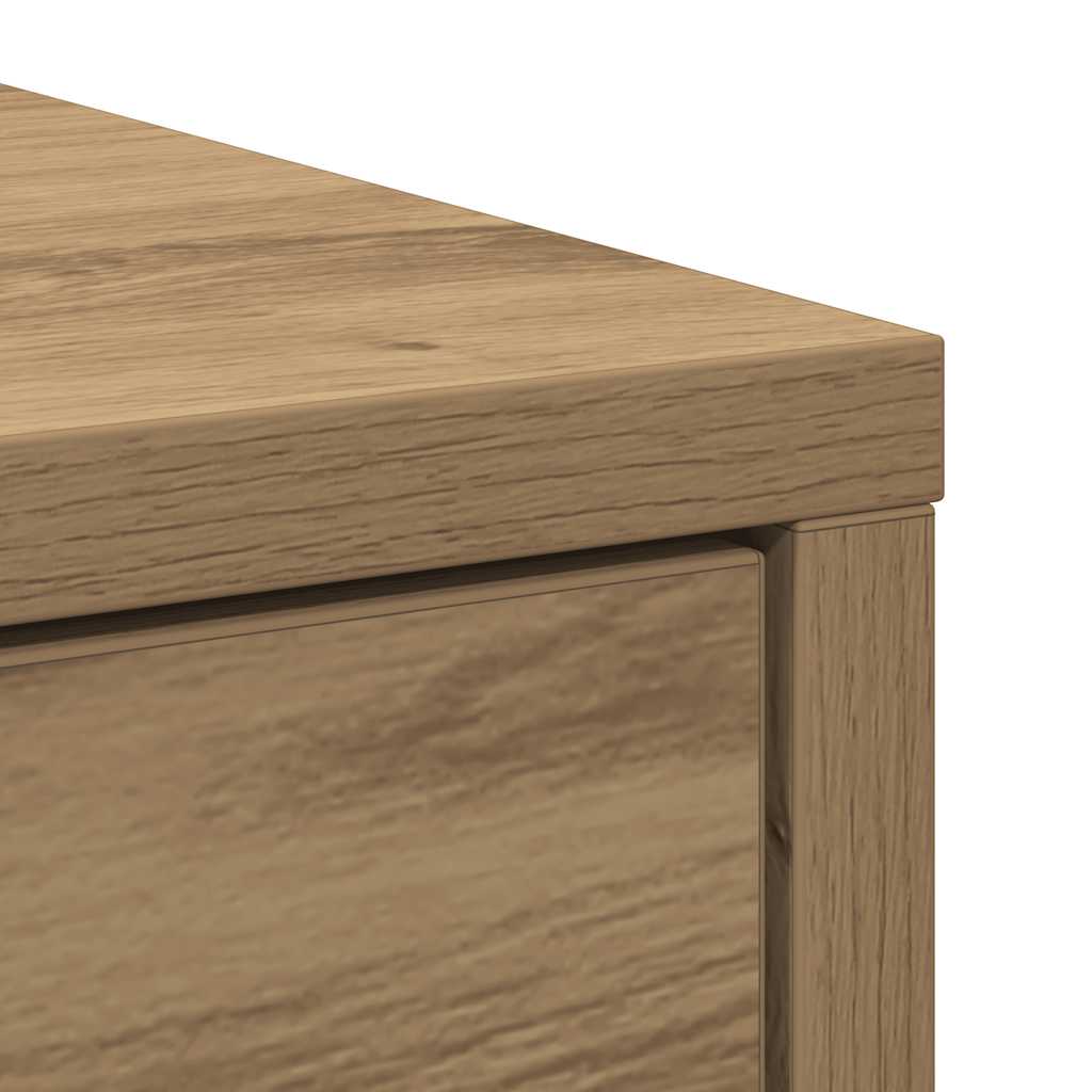 Sideboard with drawers and doors Artisan Oak 73x31x90 cm