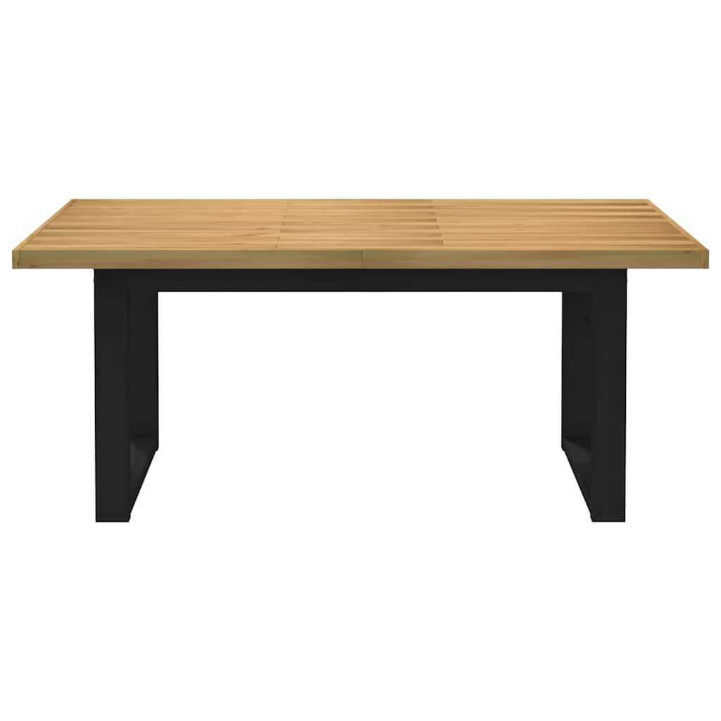 NOAIN dining table U-shaped legs solid pine wood