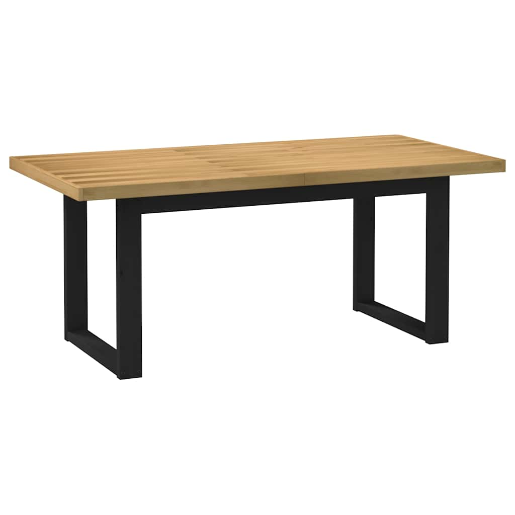 NOAIN dining table U-shaped legs solid pine wood