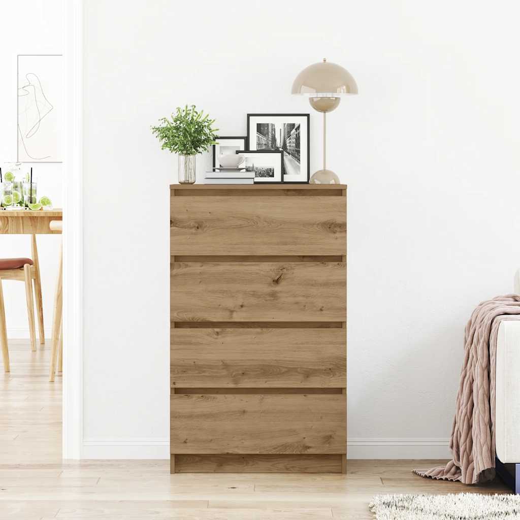 Artisan Oak Sideboard 60x35x98.5 cm Processed wood