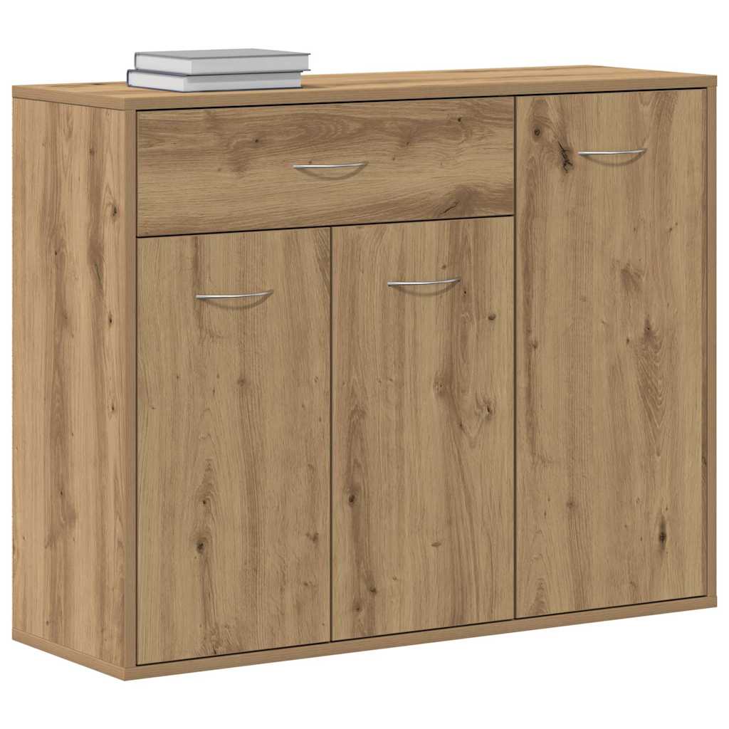 Artisan Oak Sideboard 88x30x70 cm Processed wood