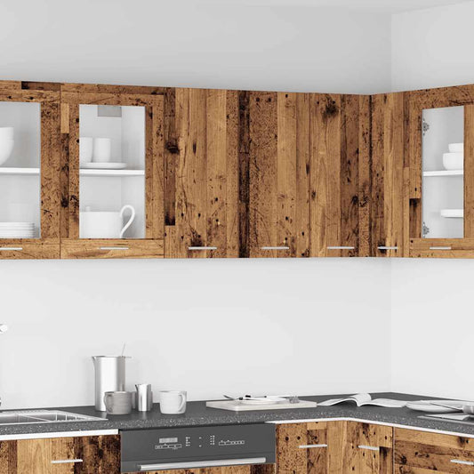 Old wooden kitchen cabinet 60x31x60 cm processed wood