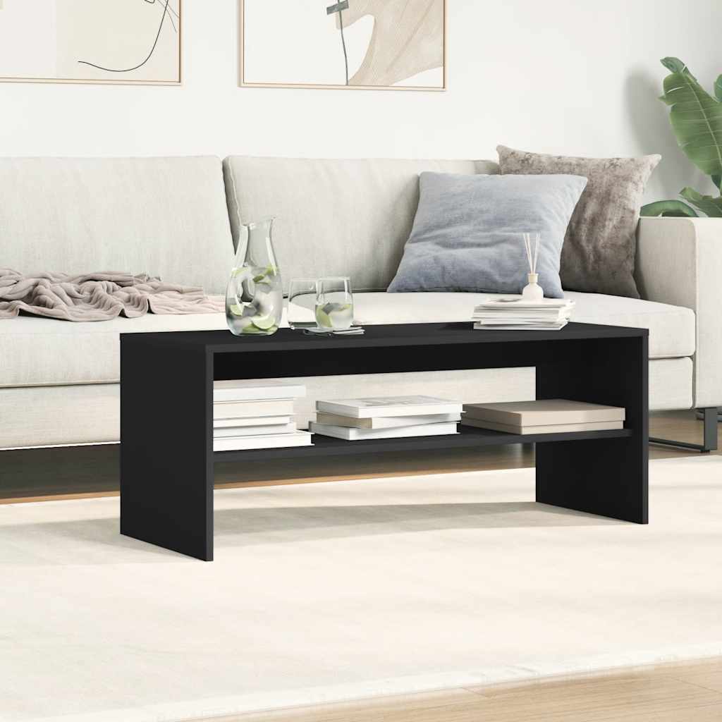 TV cabinet, black, 100 x 40 x 40 cm, chipboard