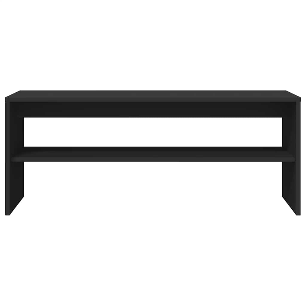 TV cabinet, black, 100 x 40 x 40 cm, chipboard