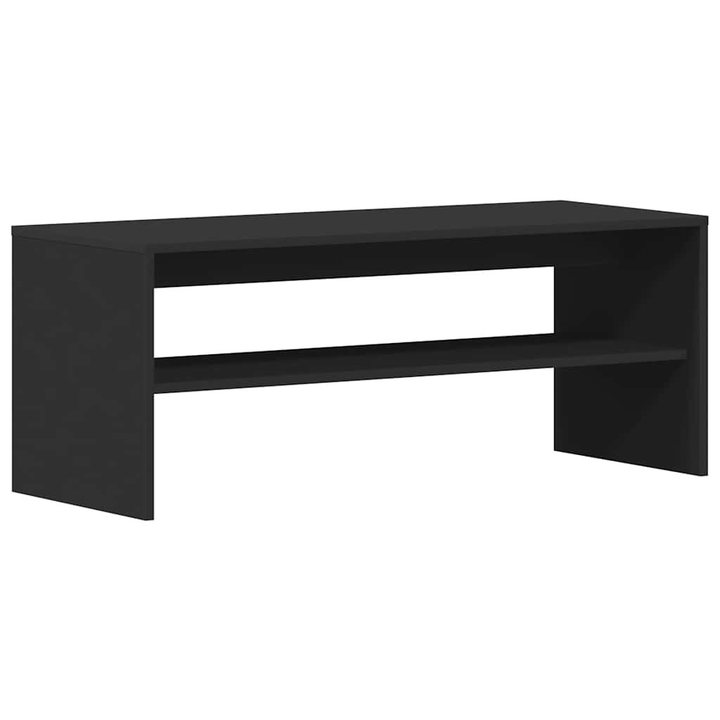 TV cabinet, black, 100 x 40 x 40 cm, chipboard