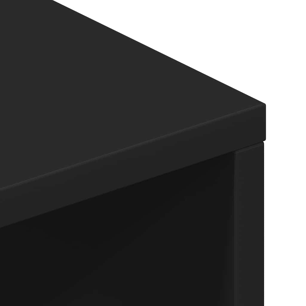 TV cabinet, black, 100 x 40 x 40 cm, chipboard