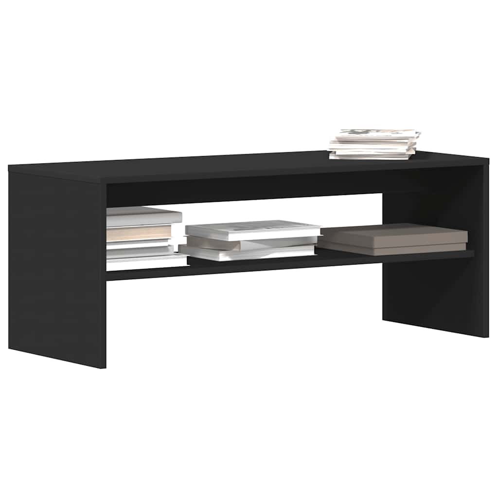 TV cabinet, black, 100 x 40 x 40 cm, chipboard