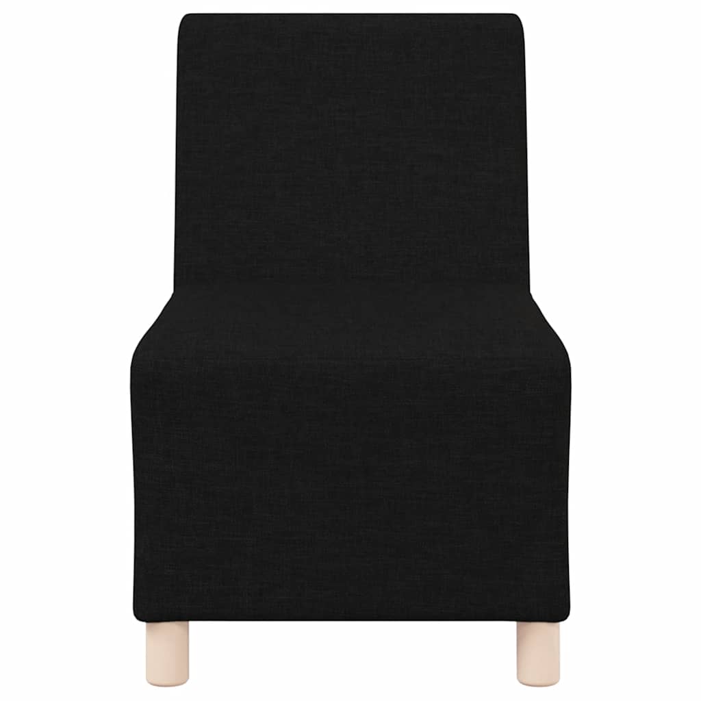 Armchair sofa, black, 55 cm, fabric