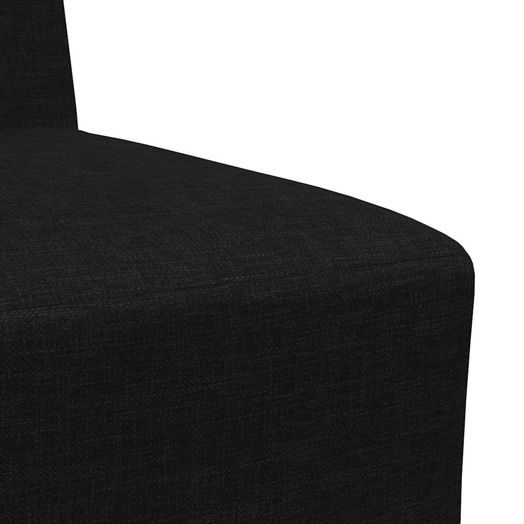 Armchair sofa, black, 55 cm, fabric