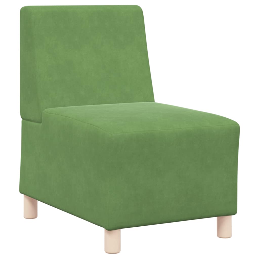 Light green velvet sofa chair 55 cm