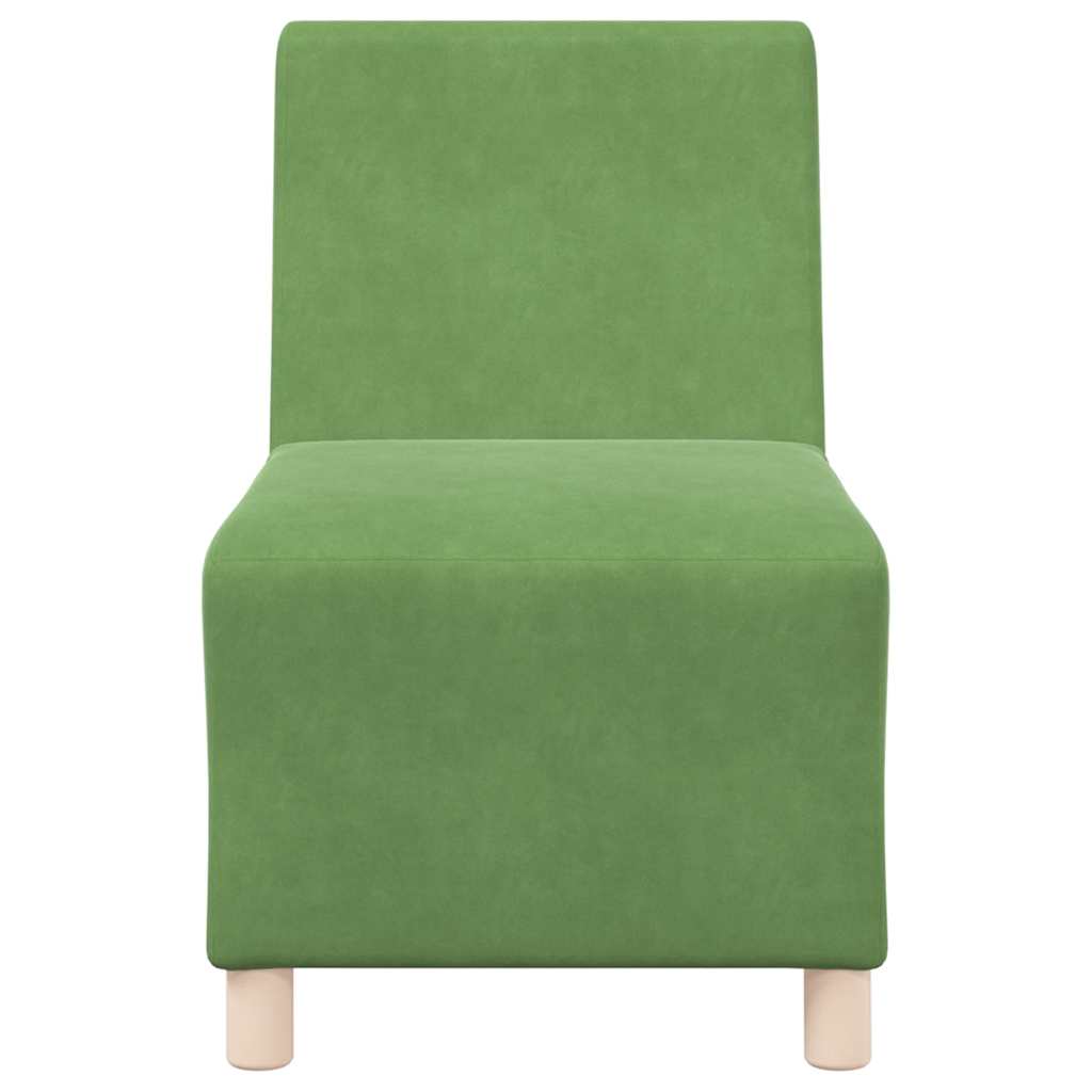 Light green velvet sofa chair 55 cm