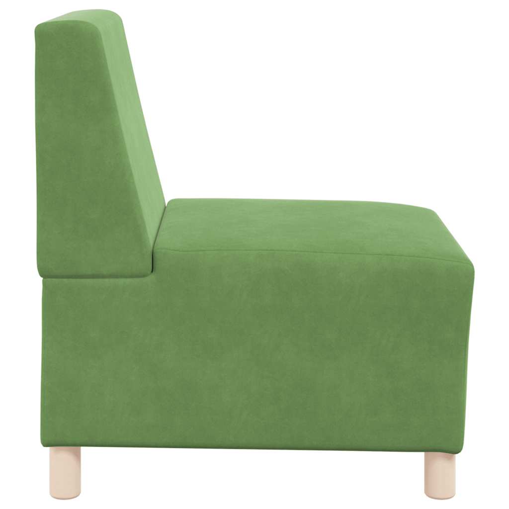 Light green velvet sofa chair 55 cm