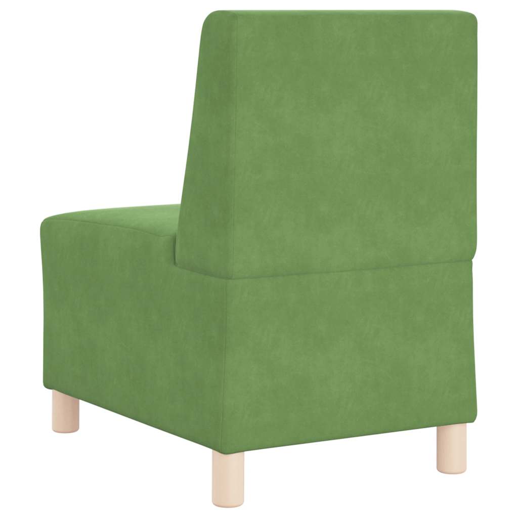 Light green velvet sofa chair 55 cm