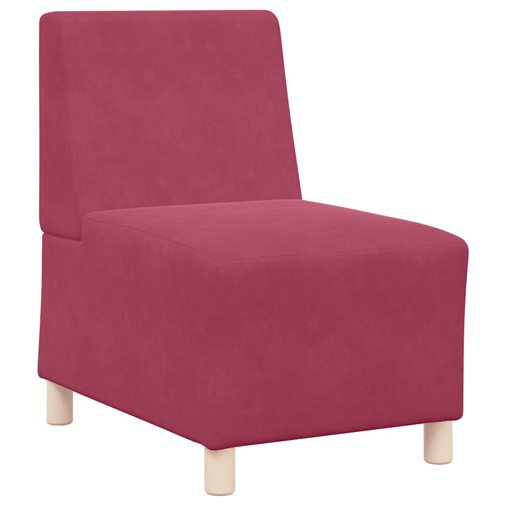 Sofa Chair Wine Red 55 cm Velvet