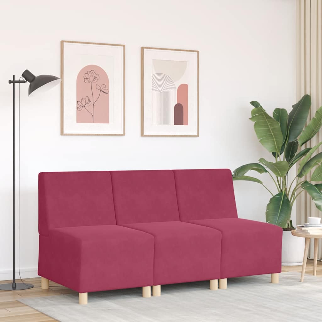 Sofa Chair Wine Red 55 cm Velvet