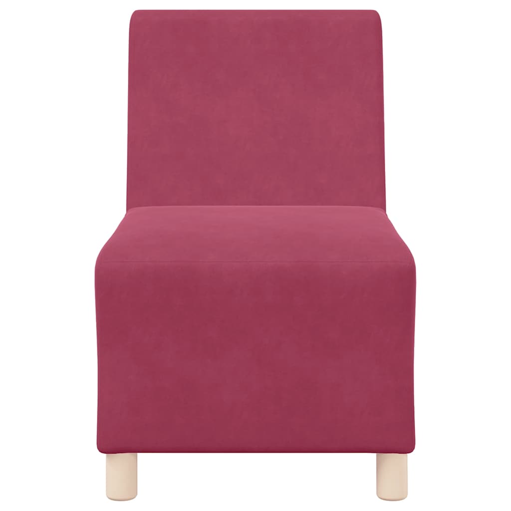 Sofa Chair Wine Red 55 cm Velvet