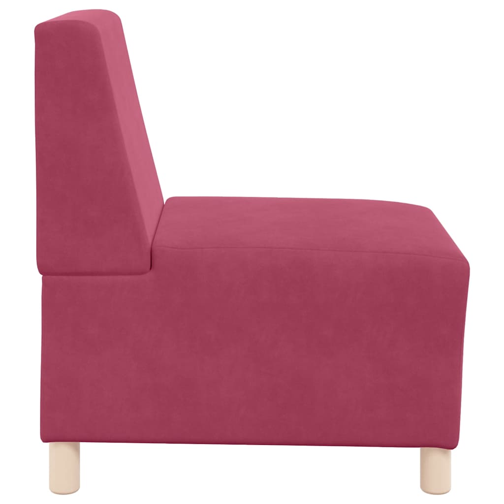 Sofa Chair Wine Red 55 cm Velvet