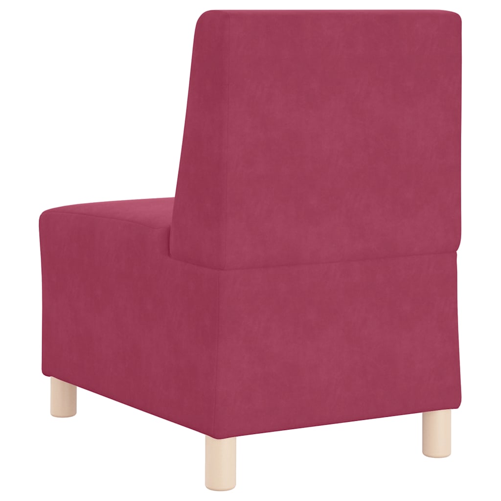 Sofa Chair Wine Red 55 cm Velvet