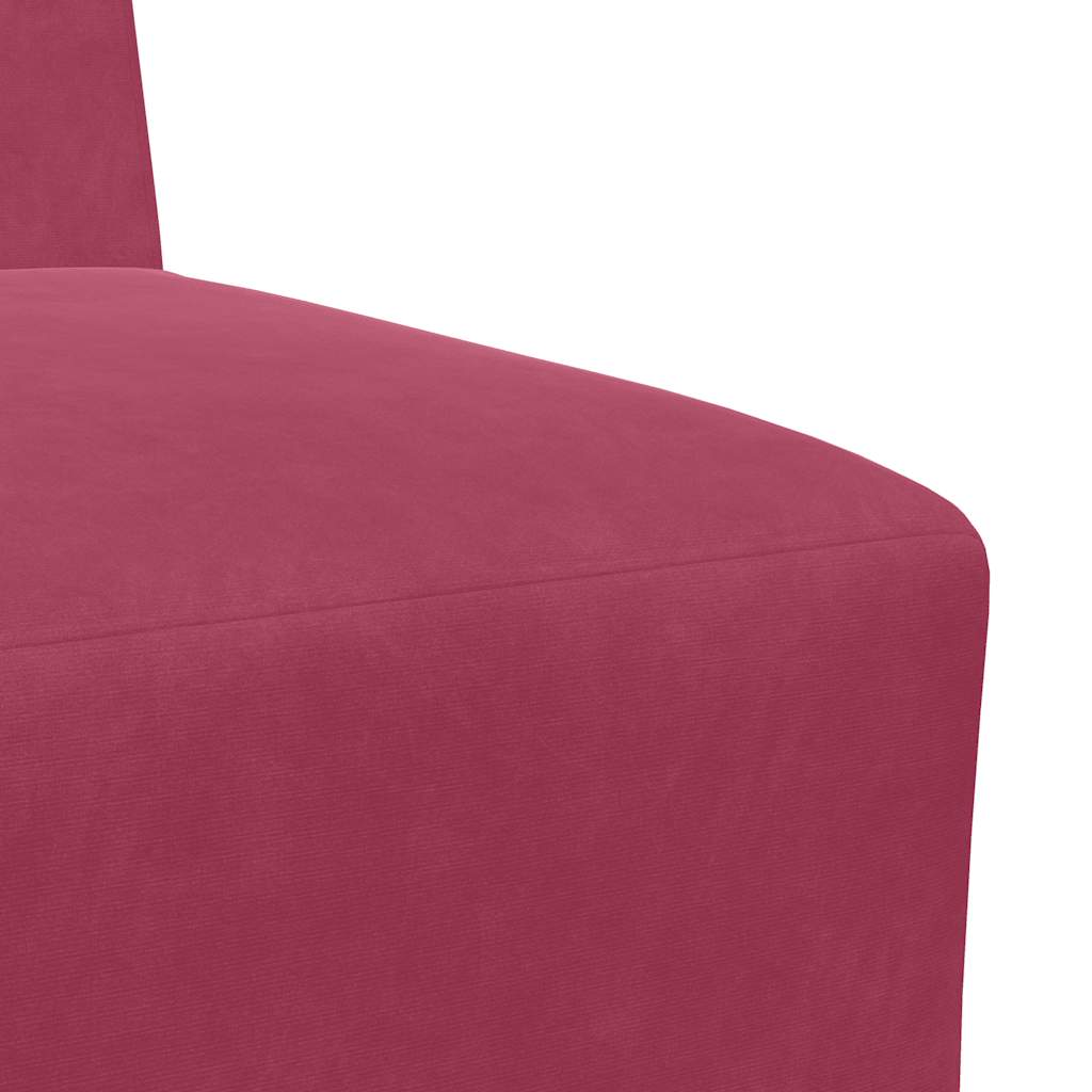 Sofa Chair Wine Red 55 cm Velvet