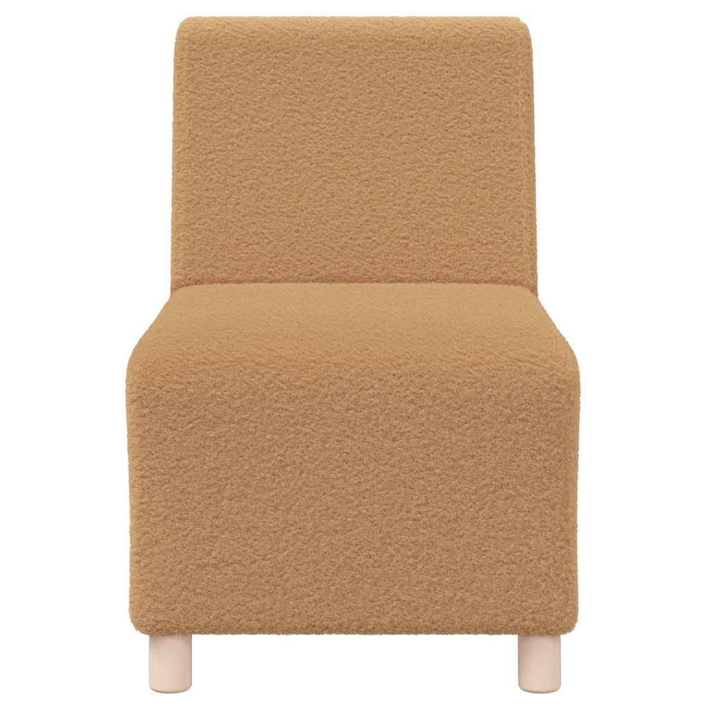 Beige sofa chair 55 cm wavy wool-like fabric