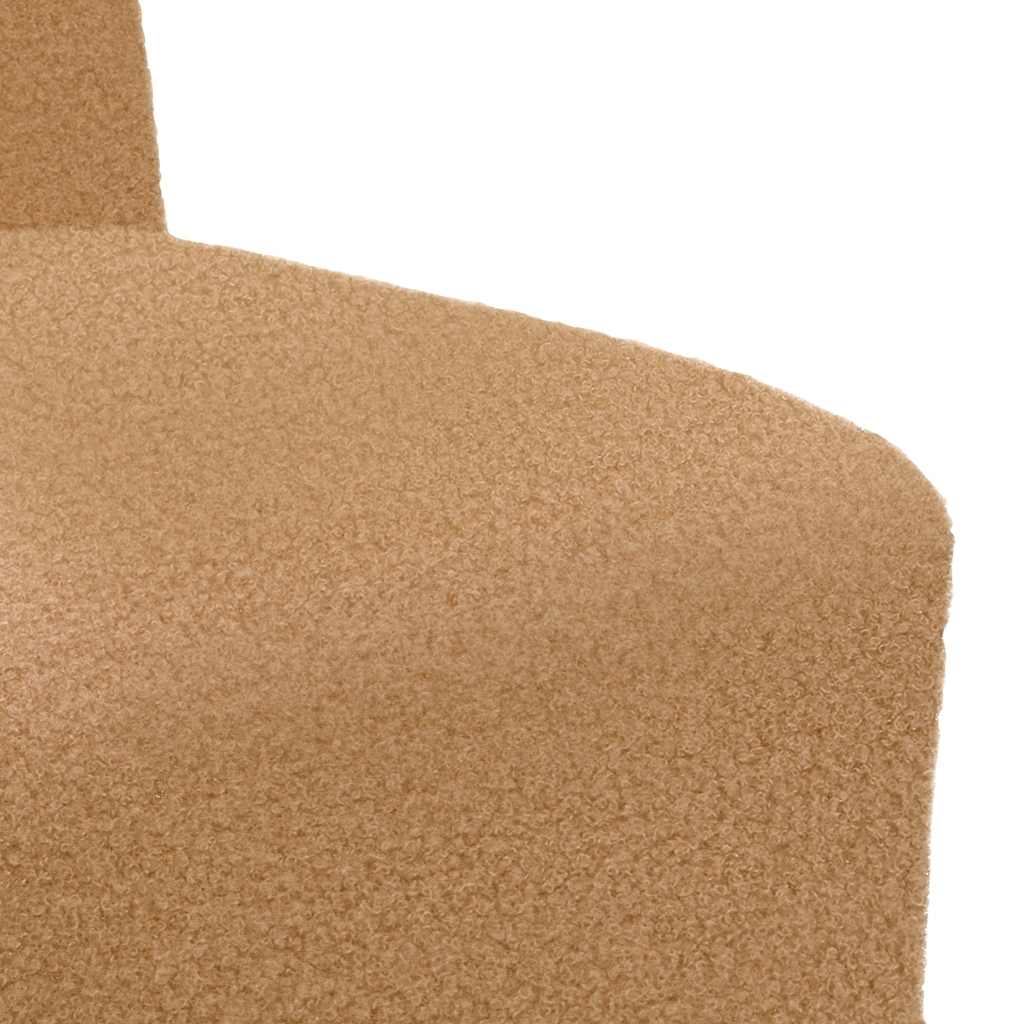 Beige sofa chair 55 cm wavy wool-like fabric