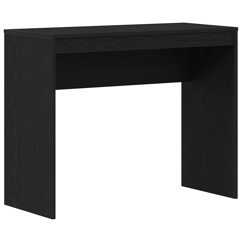 Birou Stejar negru 90x40x72 cm Lemn prelucrat