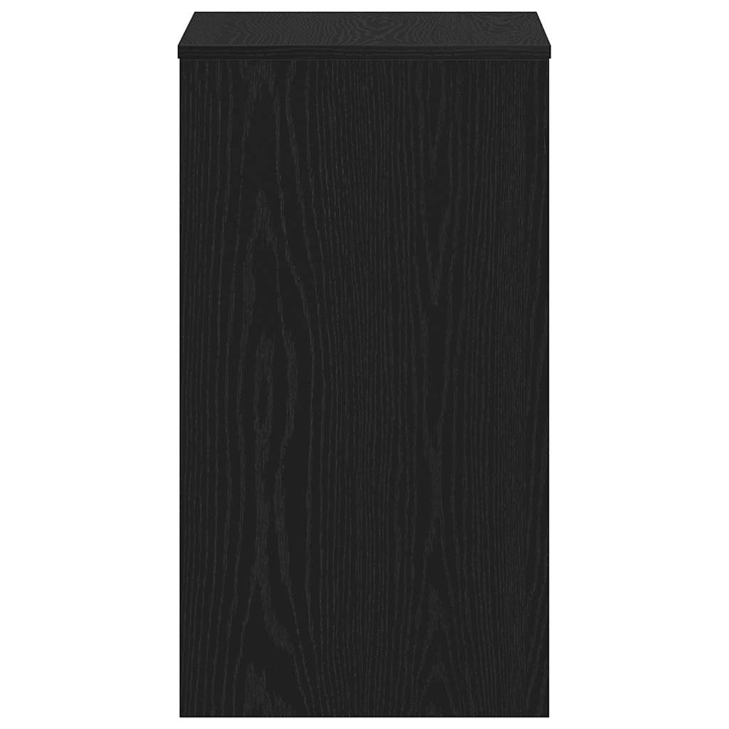 Birou Stejar negru 90x40x72 cm Lemn prelucrat