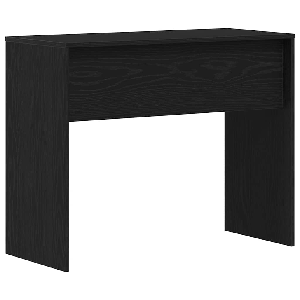 Birou Stejar negru 90x40x72 cm Lemn prelucrat