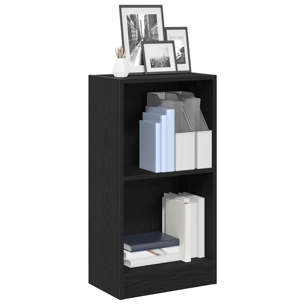 Bookcase Black Oak 40x24x76 cm Processed wood