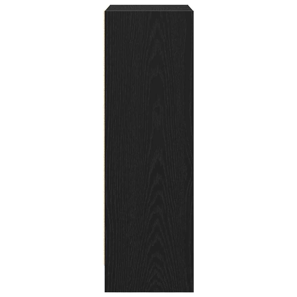 Bookcase Black Oak 40x24x76 cm Processed wood