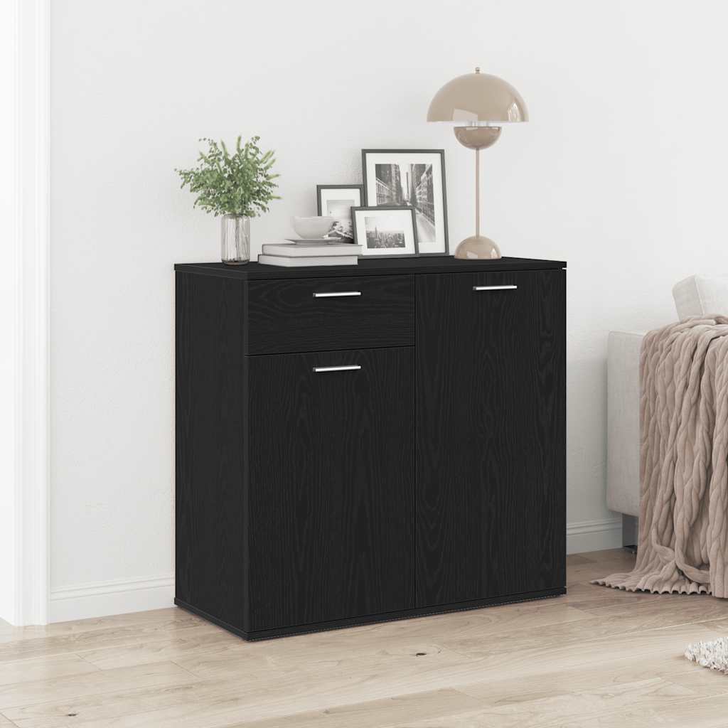 Sideboard, black oak, 80x36 x75 cm, processed wood