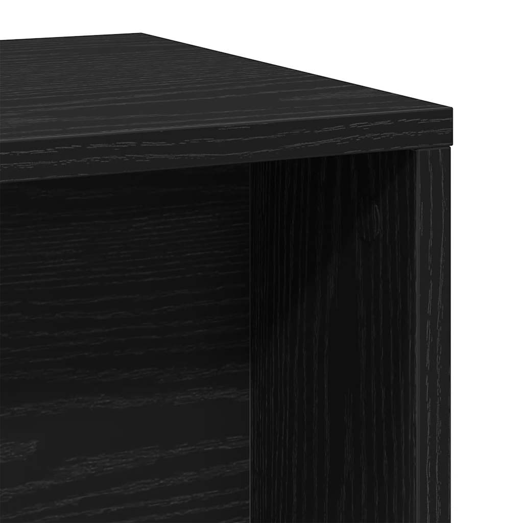 Coffee tables, 2 pcs., black oak, composite wood