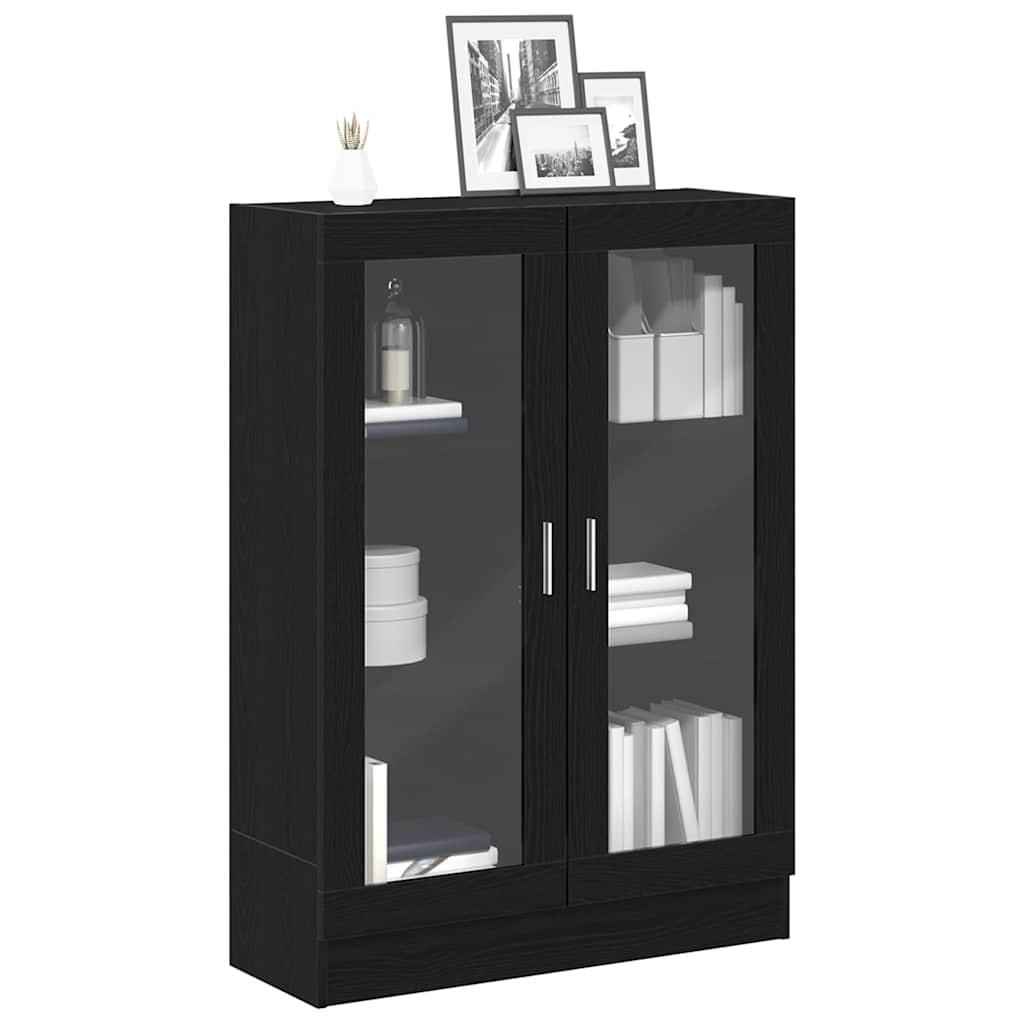 Black oak bookcase 82.5x30.5x115 cm processed wood