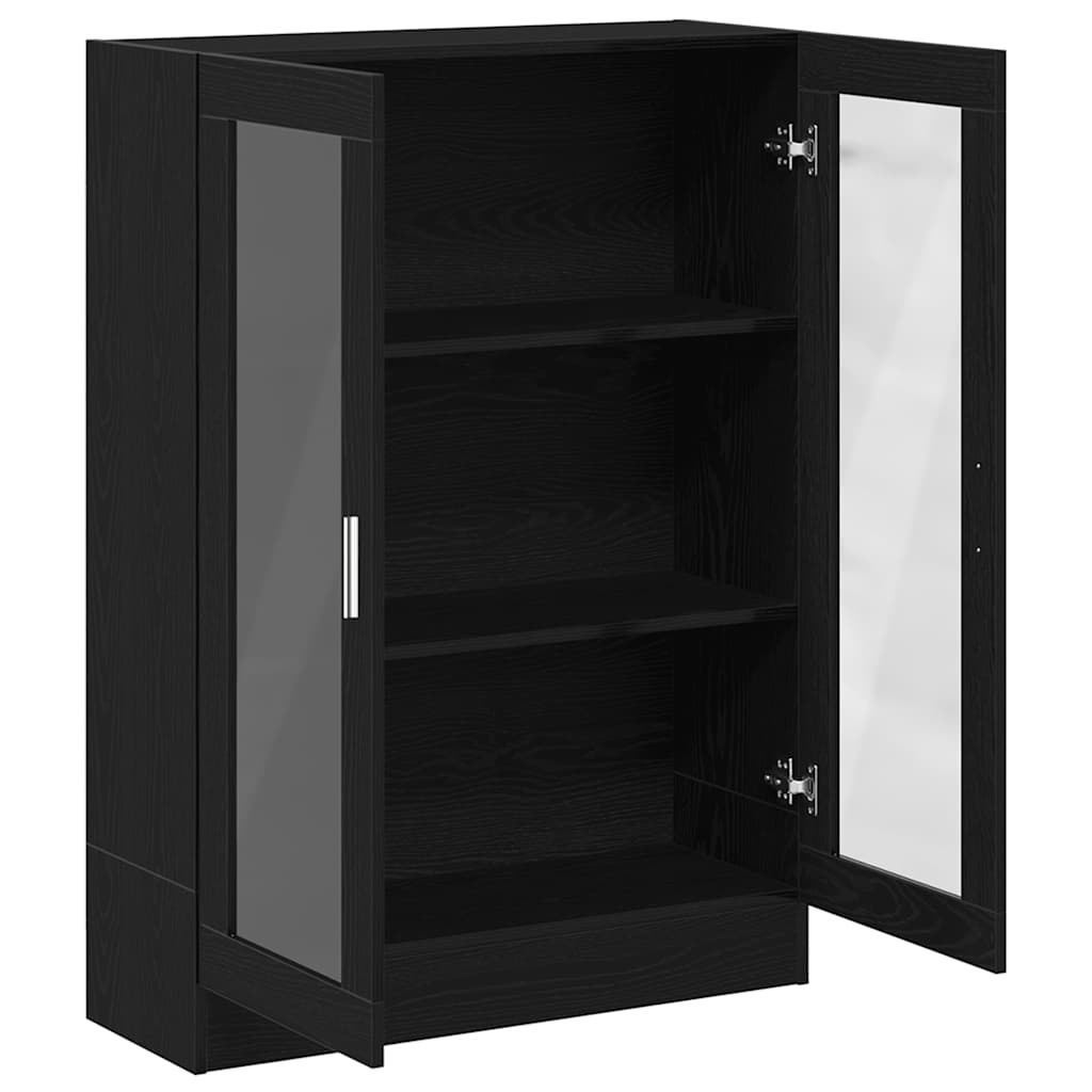 Black oak bookcase 82.5x30.5x115 cm processed wood