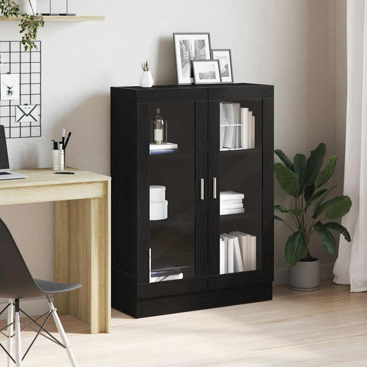 Black oak bookcase 82.5x30.5x115 cm processed wood