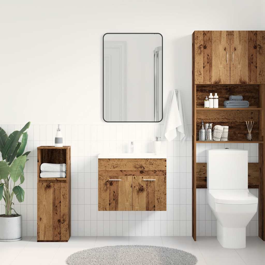 Bathroom sink cabinet, old wood, 60x38.5x46 cm, processed wood