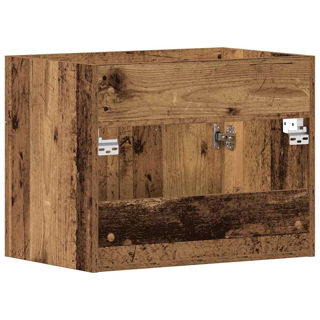 Bathroom sink cabinet, old wood, 60x38.5x46 cm, processed wood