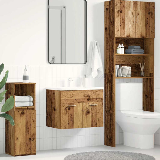 Bathroom sink cabinet, old wood, 60x38.5x46 cm, processed wood