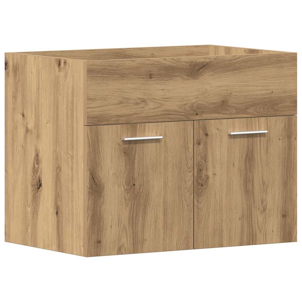 Bathroom sink cabinet, handcrafted oak, 60x38.5x46 cm, wood