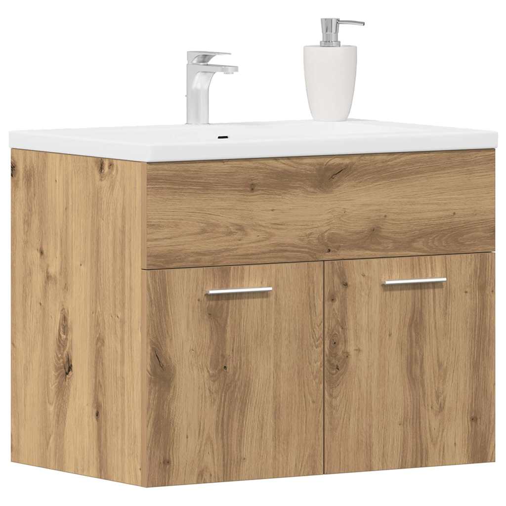 Bathroom sink cabinet, handcrafted oak, 60x38.5x46 cm, wood