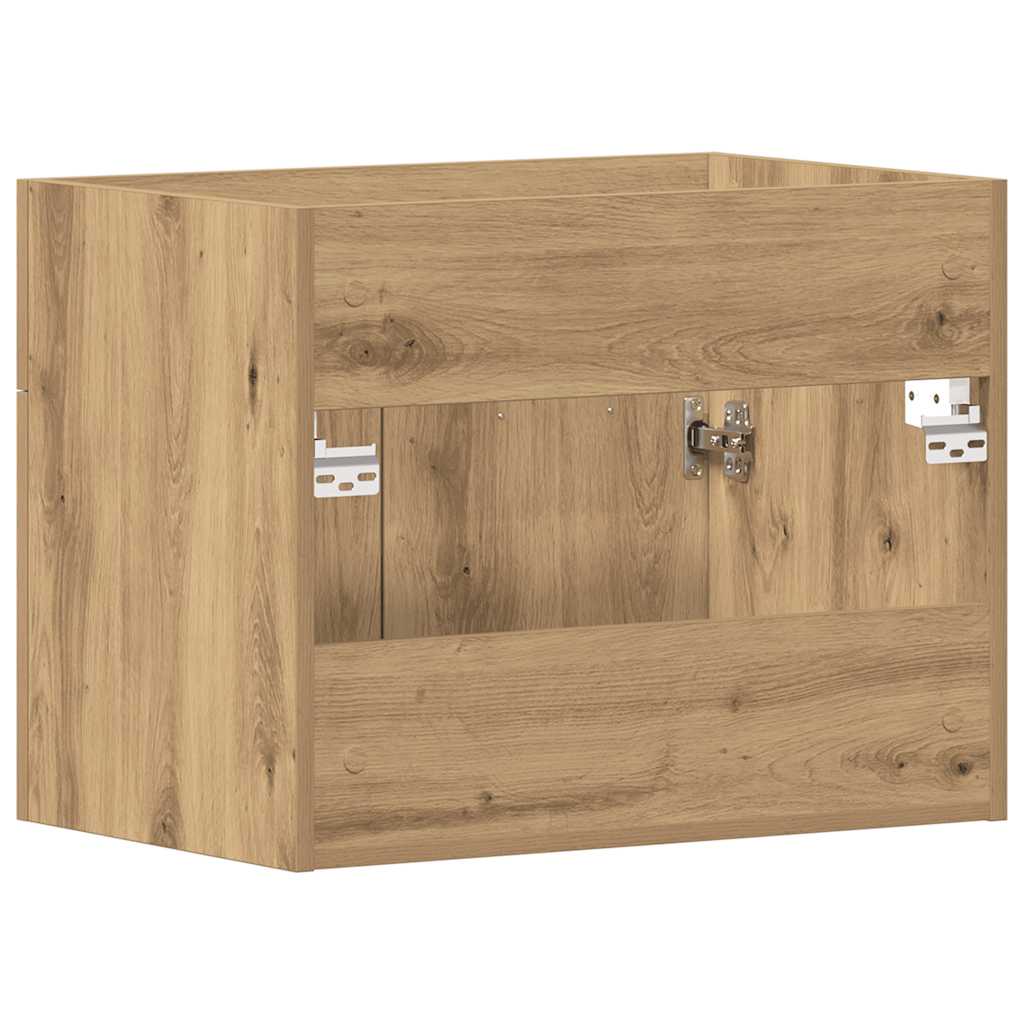 Bathroom sink cabinet, handcrafted oak, 60x38.5x46 cm, wood