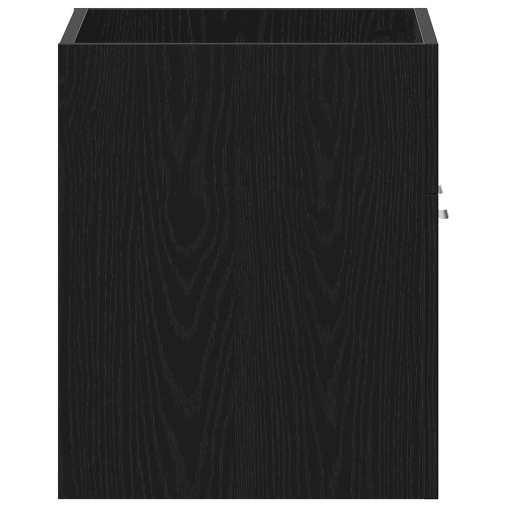 Bathroom sink cabinet, black oak, 60x38.5x46cm, processed wood