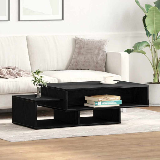 Coffee table, black oak, 105x55x32 cm, processed wood